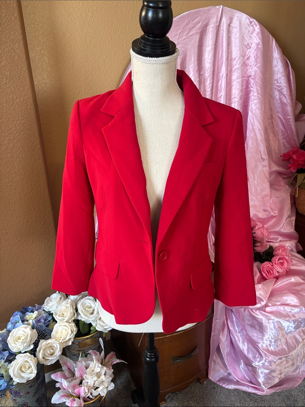 Forever 21 Red Women's Tailored Blazer
